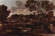 Landschaft mit dem Begrabnis des Phokos Poussin